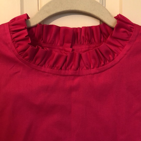 Collyn Raye Pink Ruffled Top - Picture 4 of 5